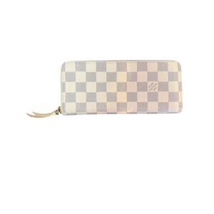 Louis Vuitton Clemence Wallet Damier Azur Canvas*Beautiful Condition*COA